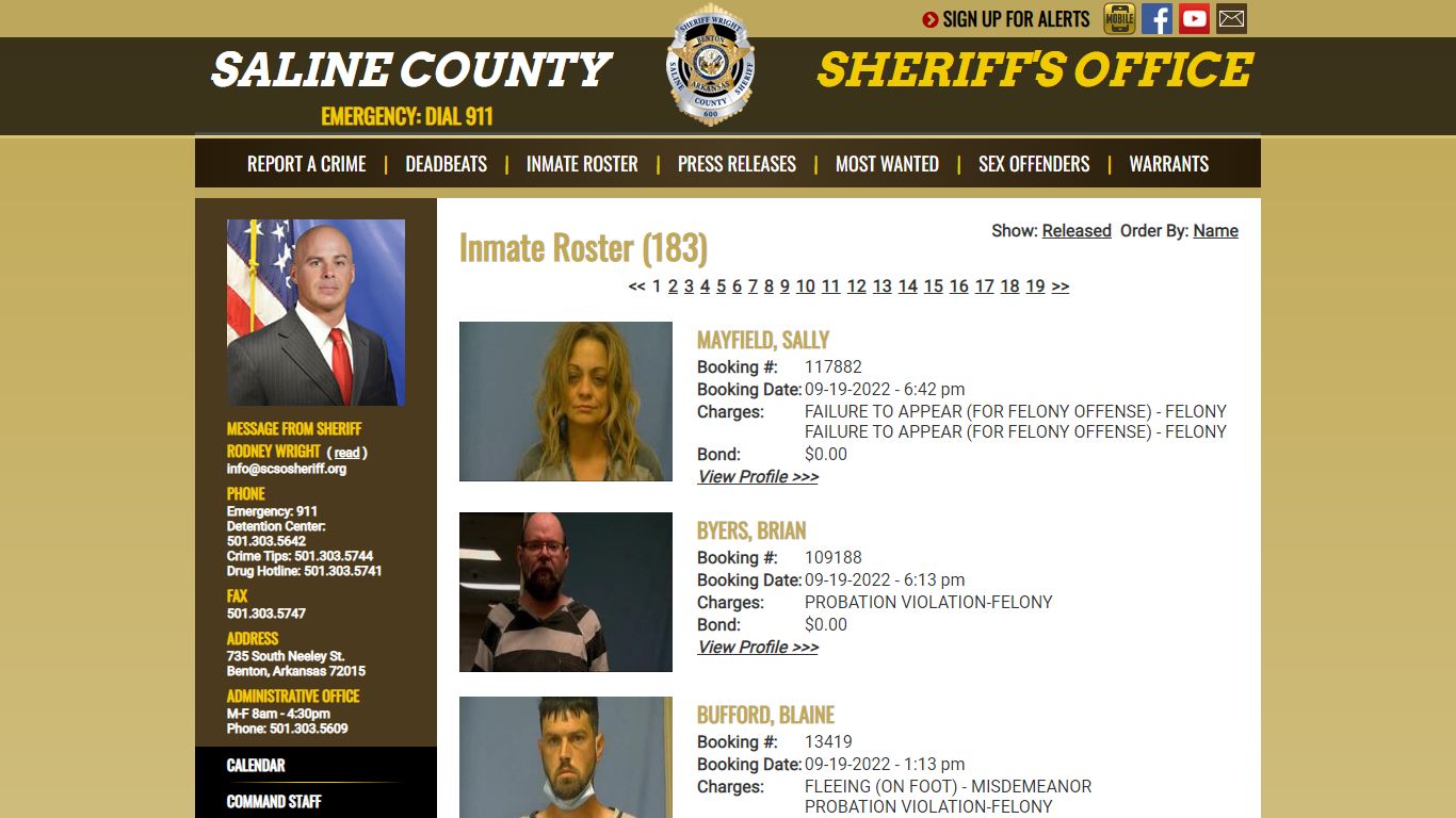 Inmate Roster - Current Inmates Booking Date Descending - Saline County ...
